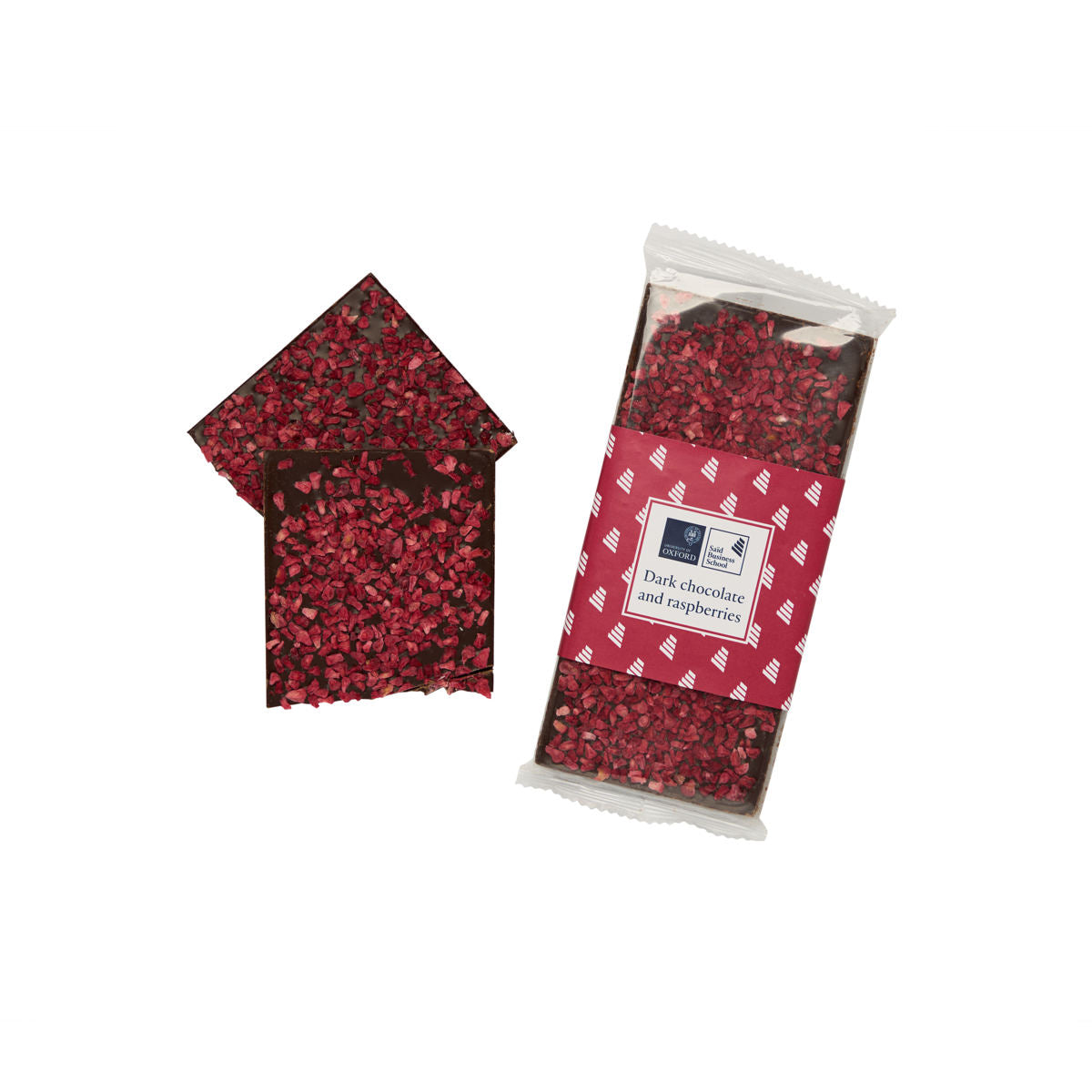 Dark chocolate and raspberries