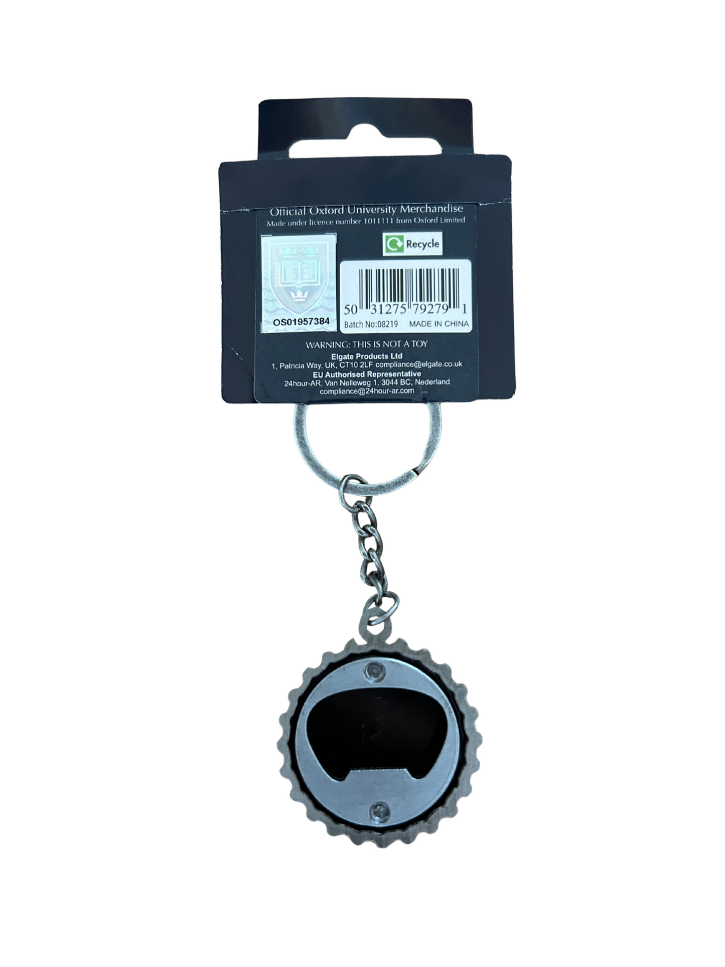 University of Oxford Metal Bottle Opener Keyring