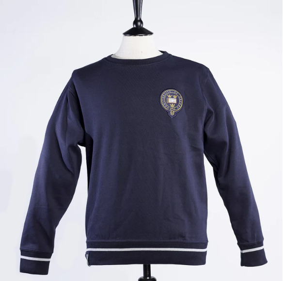 University of Oxford blue sweatshirt