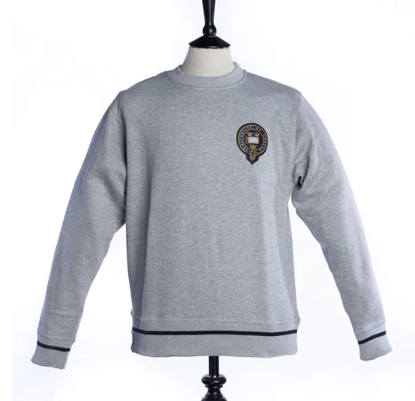 University of Oxford grey sweatshirt