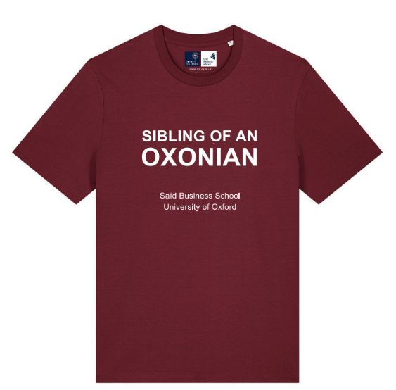 Burgundy Sibling of an Oxonian T-Shirt