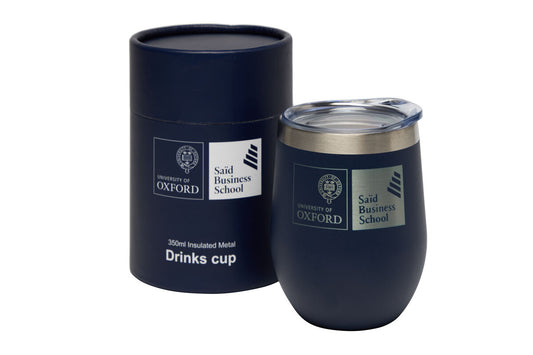 Blue Oxford Saïd thermal coffee cup