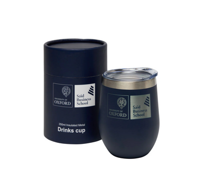Blue Oxford Saïd thermal coffee cup