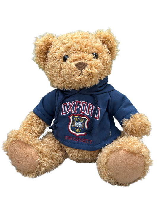 University of Oxford Shield Navy Hoodie Soft Toy Bear