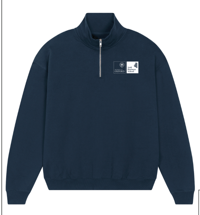 Navy Quarter Zip Sweatshirt