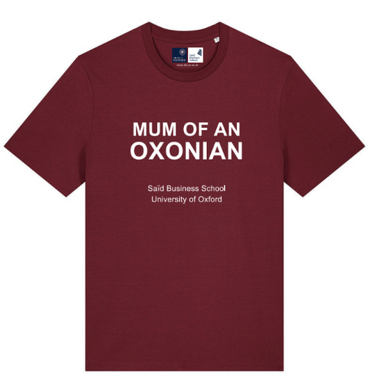 Burgundy Mum of an Oxonian T-Shirt