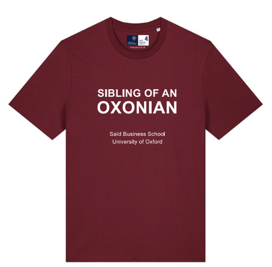Burgundy Sibling of an Oxonian T-Shirt