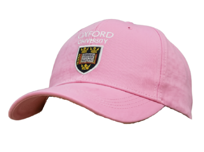 Oxford shield pink cap