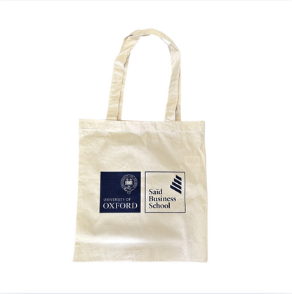 Oxford Saïd cream tote bag