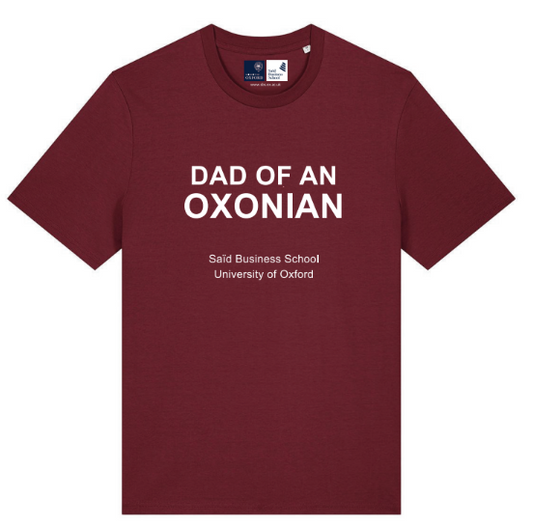 Burgundy Dad of an Oxonian T-Shirt